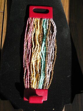 Chunky Beaded Bracelet, Multicolor